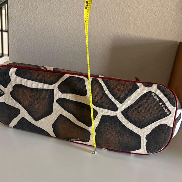 Dooney & Bourke Brown and Red Giraffe Print Tote - Picture 8 of 8